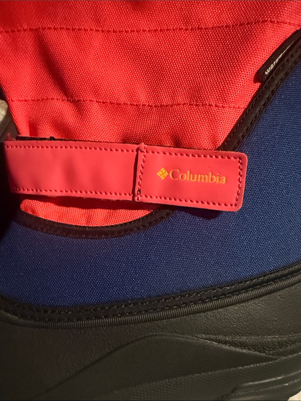 Columbia Kids Waterproof Boot in Red & Blue